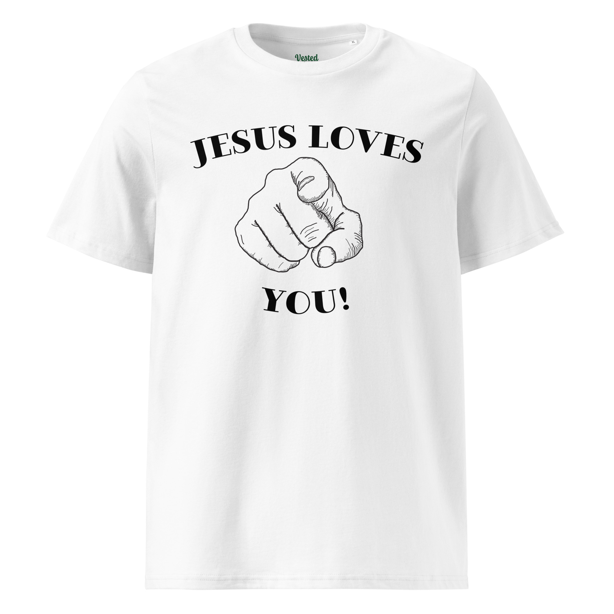 Jesus Loves You Unisex Organic Cotton T-shirt