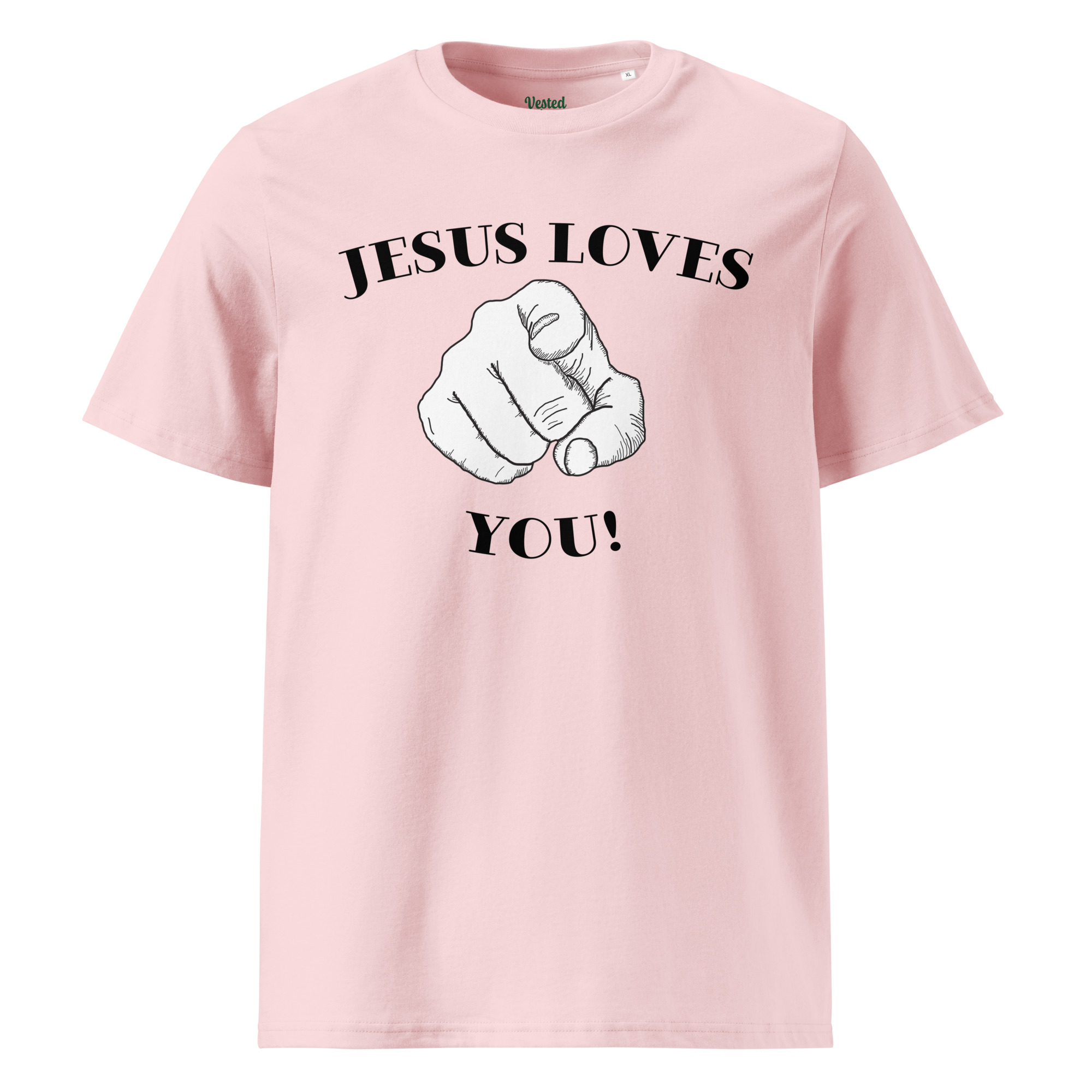 Jesus Loves You Unisex Organic Cotton T-shirt - Image 9