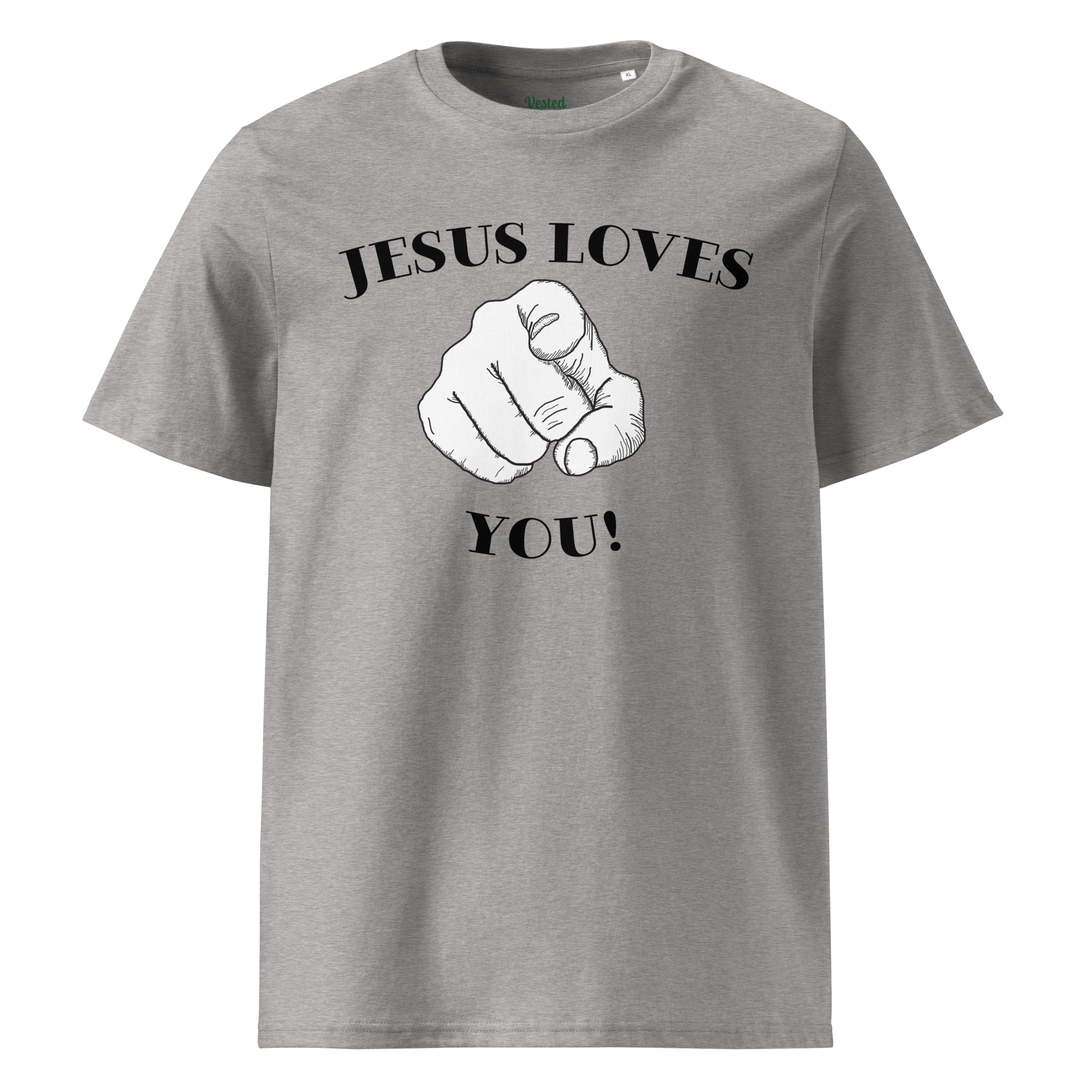 Jesus Loves You Unisex Organic Cotton T-shirt - Image 6