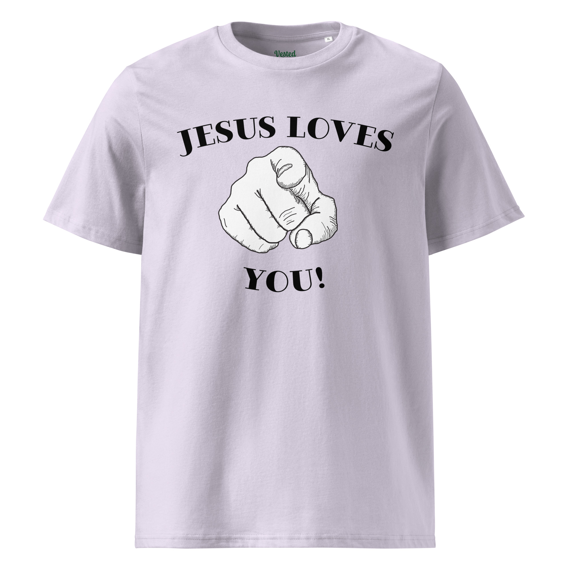 Jesus Loves You Unisex Organic Cotton T-shirt - Image 10