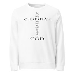 Christian Giving Glory to God Unisex Organic Sweatshirt