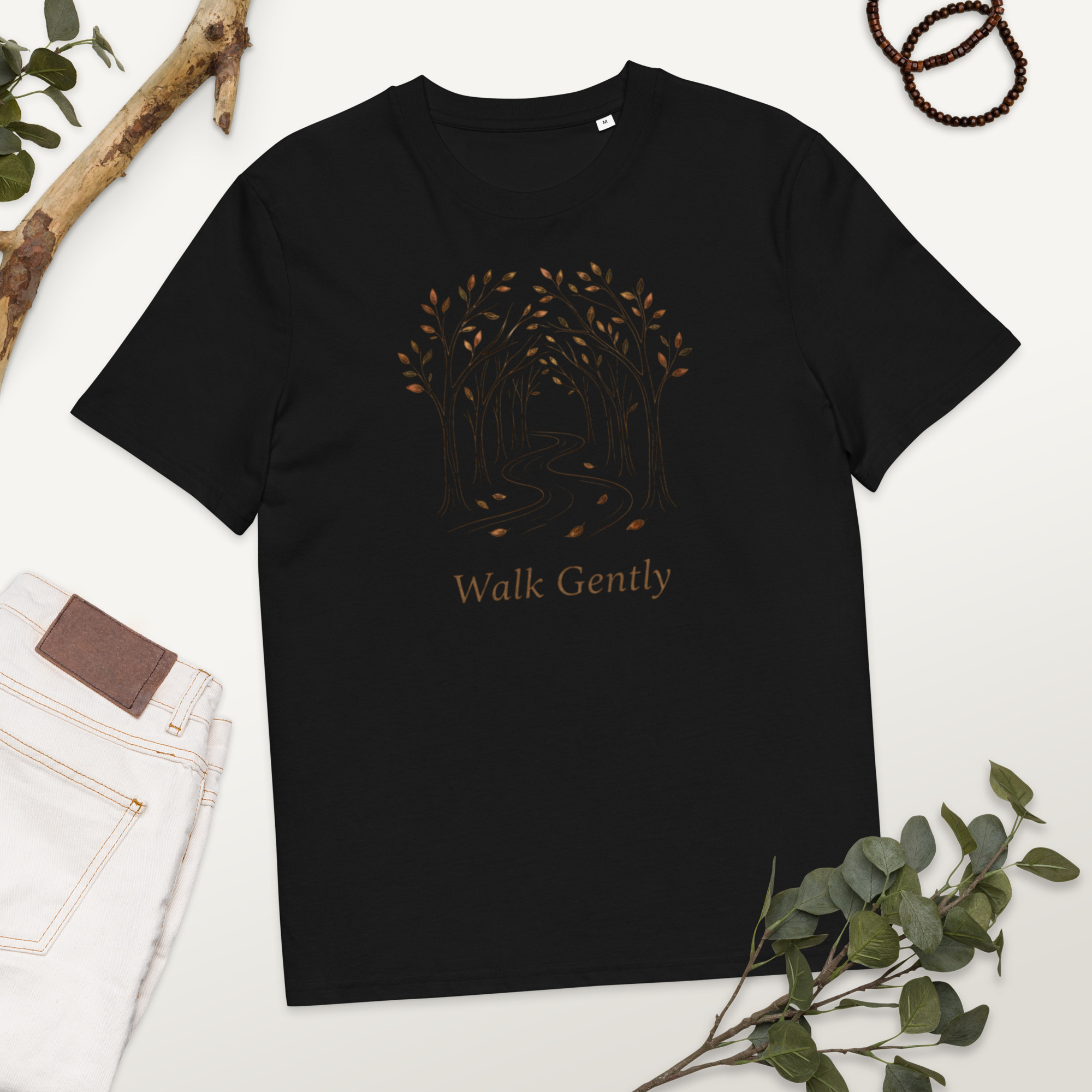 Walk Gently T-Shirt - Humility in Christian Life Tee - Image 2