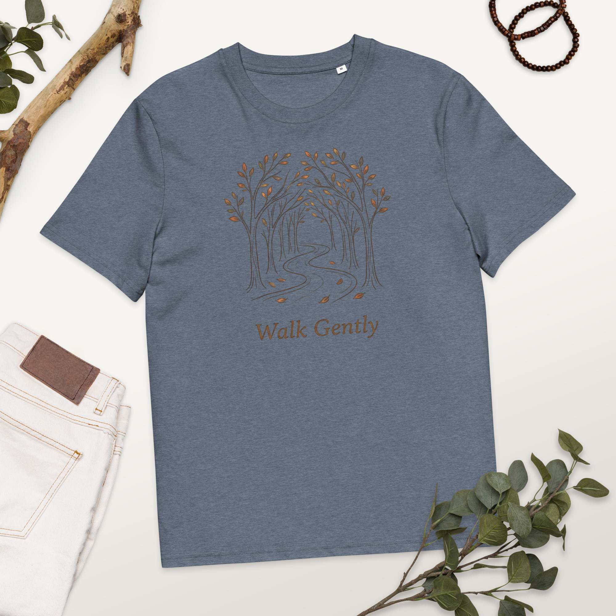Walk Gently T-Shirt - Humility in Christian Life Tee - Image 3