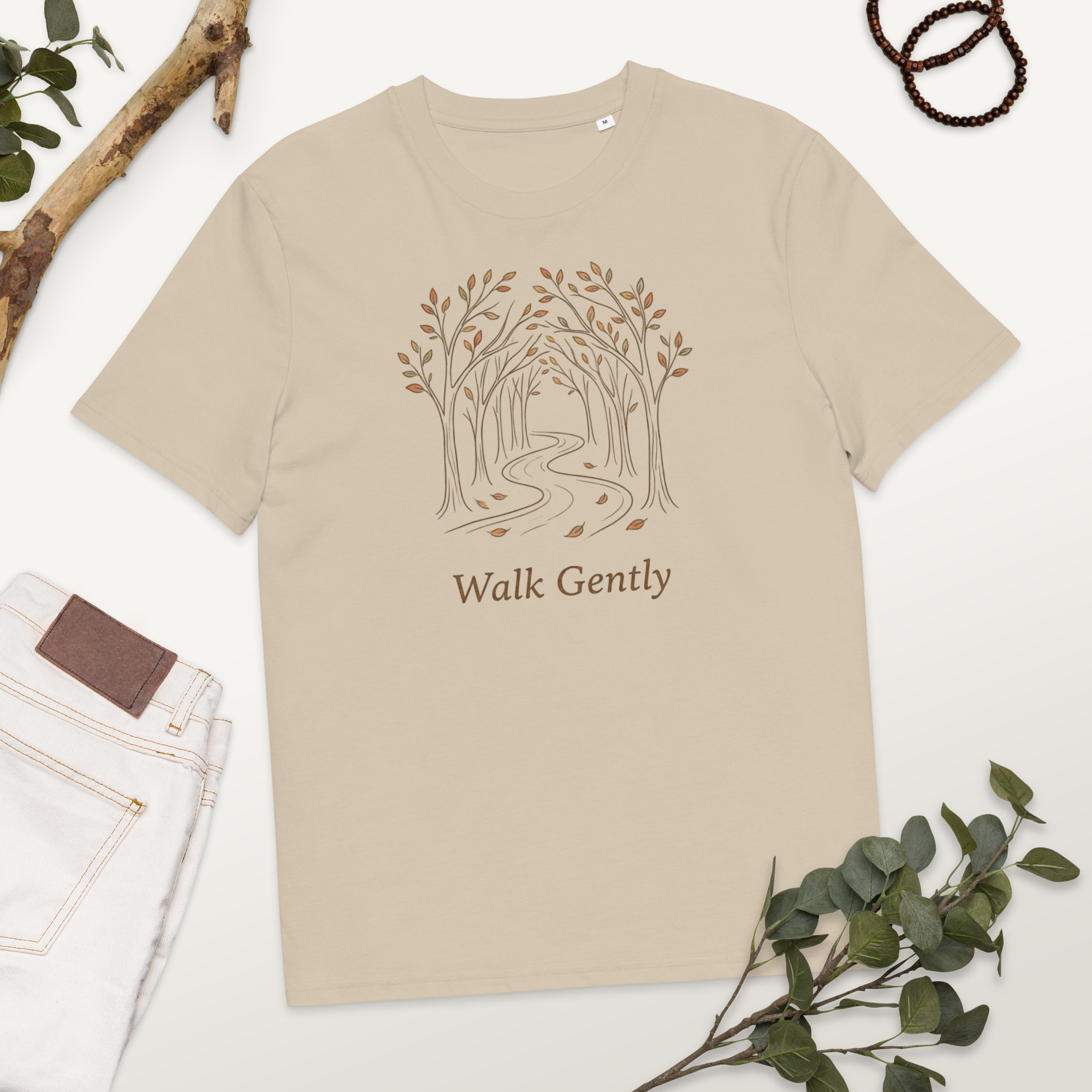 Walk Gently T-Shirt - Humility in Christian Life Tee - Image 5