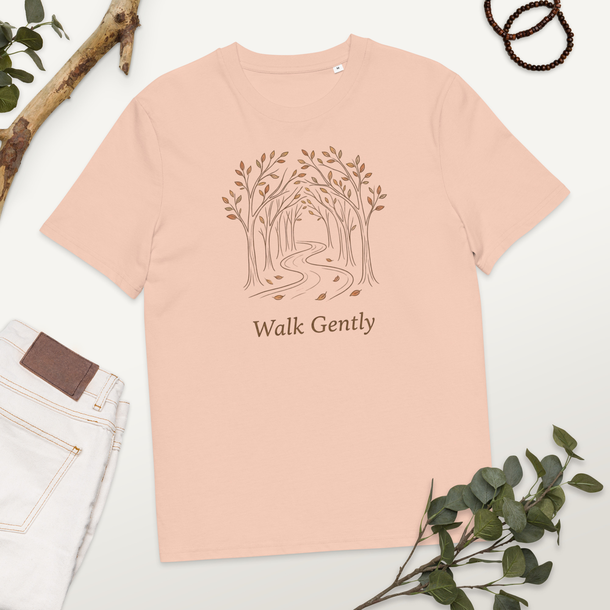 Walk Gently T-Shirt - Humility in Christian Life Tee - Image 6
