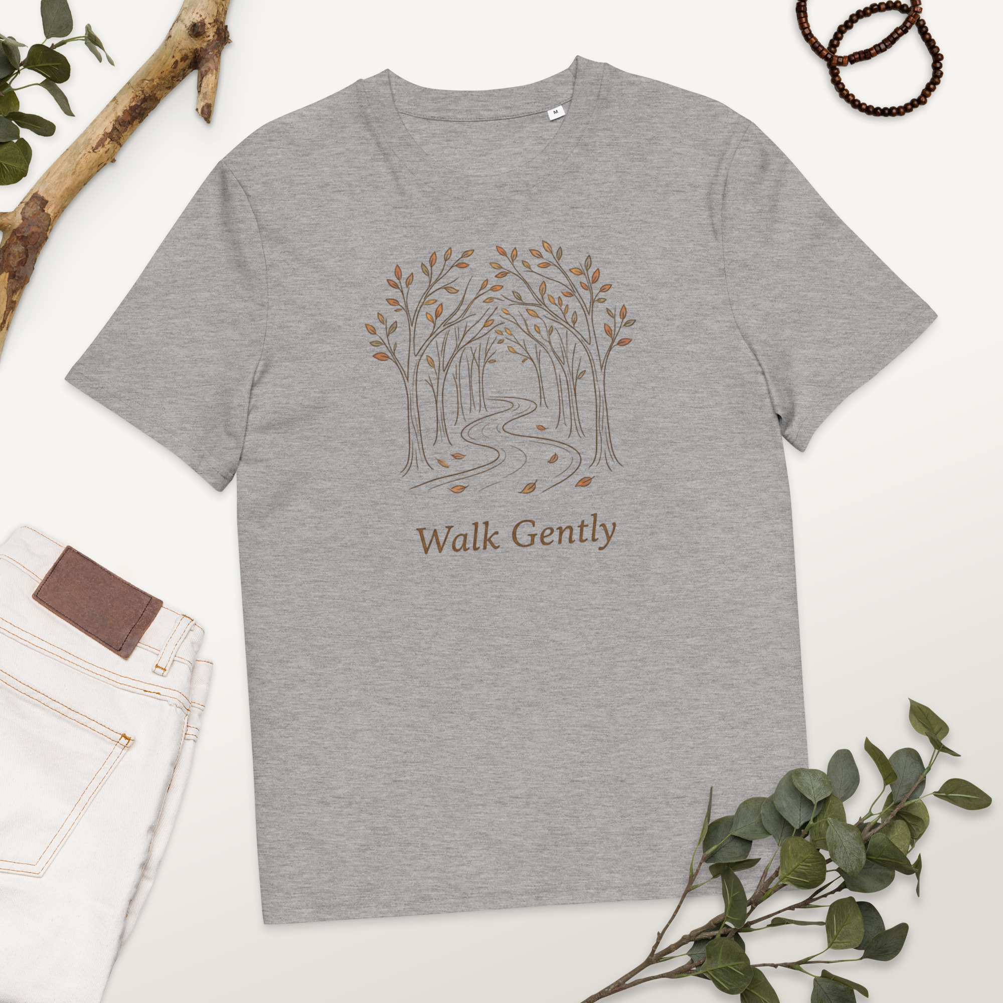 Walk Gently T-Shirt - Humility in Christian Life Tee - Image 4