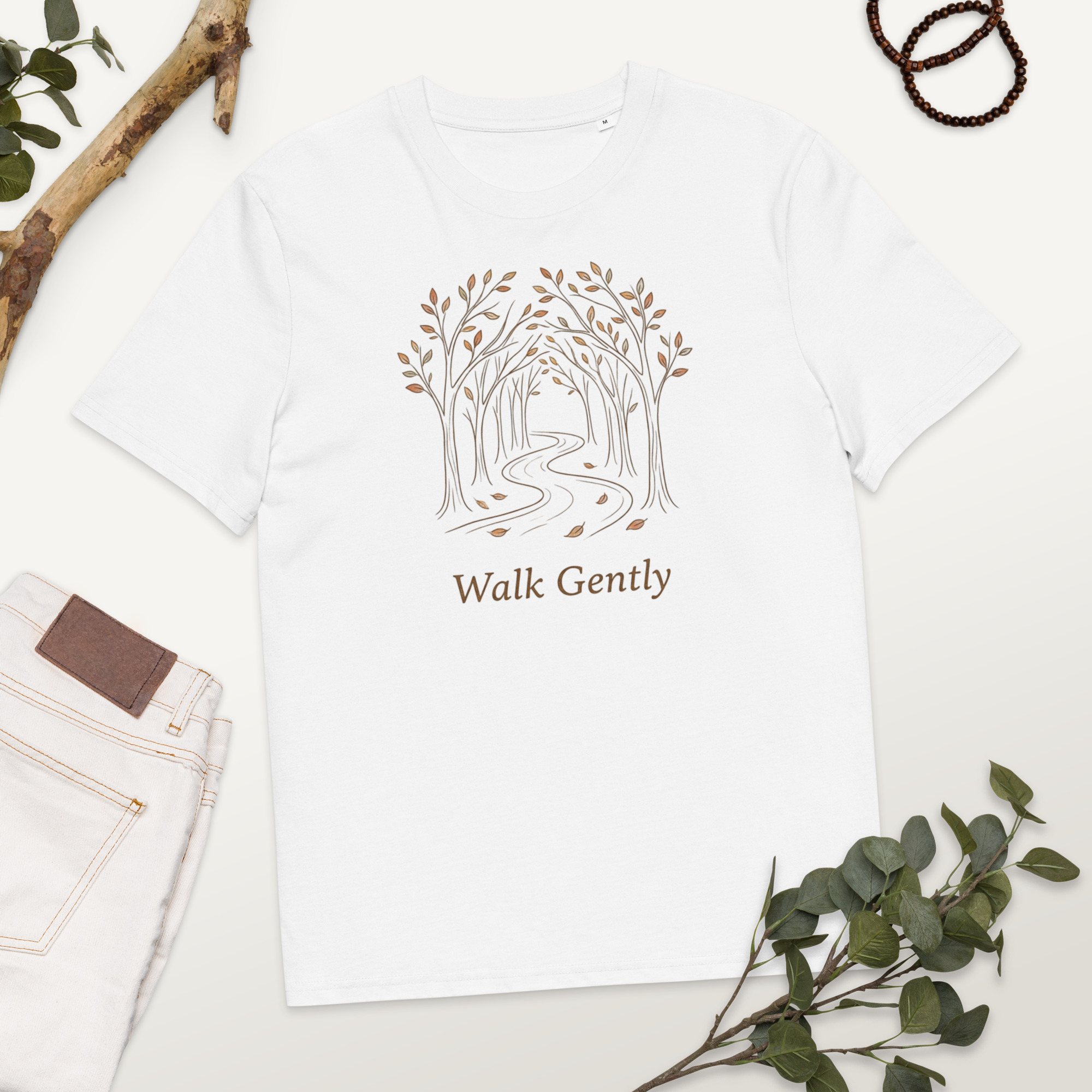 Walk Gently T-Shirt - Humility in Christian Life Tee - Image 9