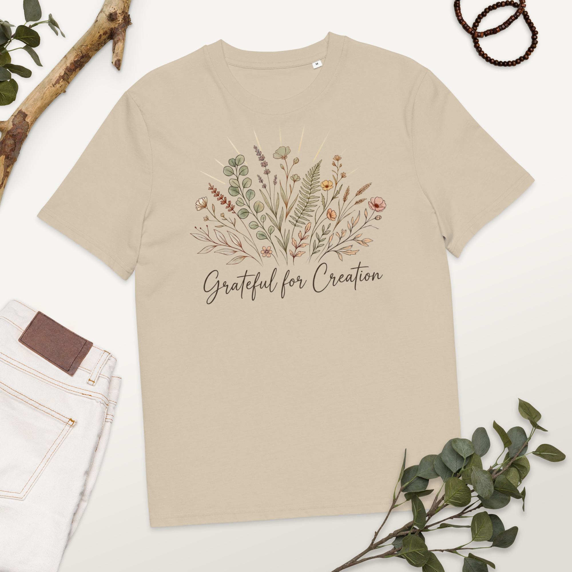 Grateful for Creation - Creation Care Faith T-Shirt - Image 3