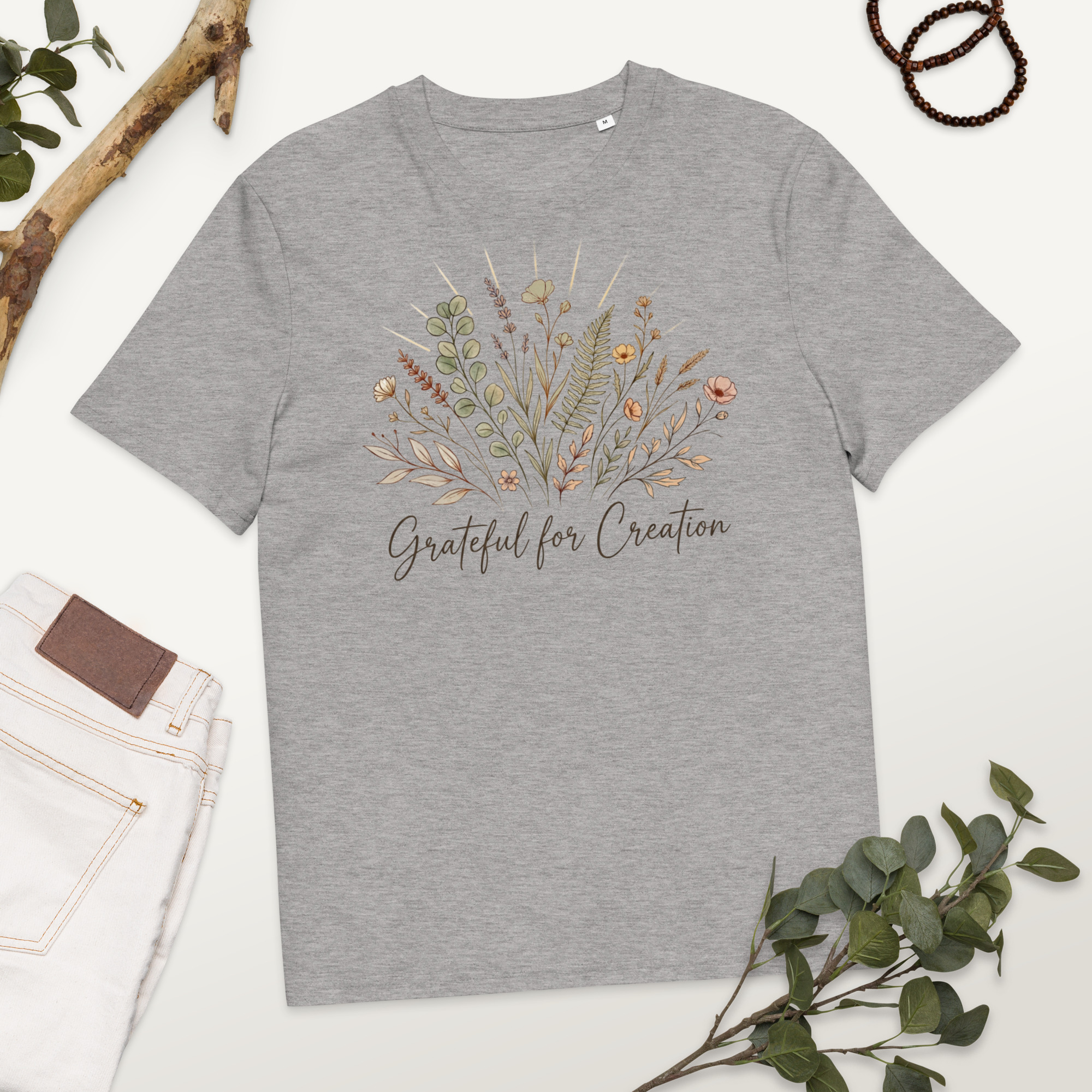Grateful for Creation - Creation Care Faith T-Shirt - Image 2